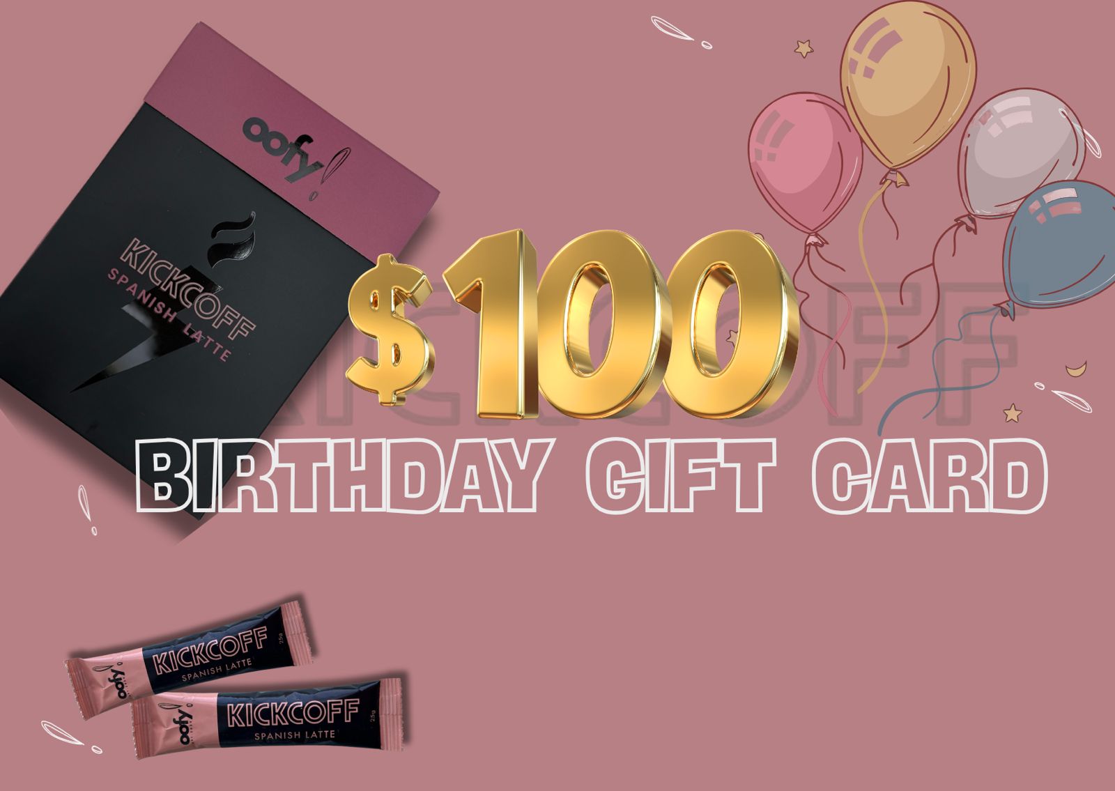 KICKCOFF Birthday Gift Card